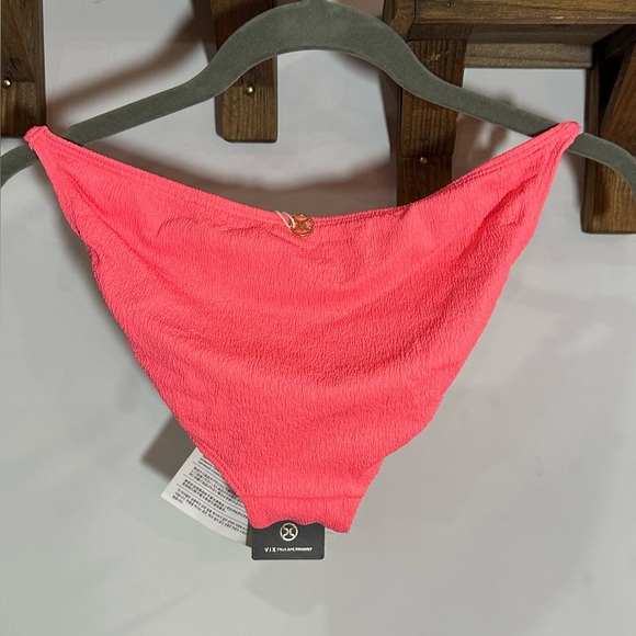 NWT Vix Firenze Beads Bikini Bottom Full Coverage 24k Gold Plated Neon Large - Picture 5 of 10